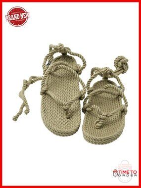 Unisex Rope Sandals Handmade Gladiator Style Vegan Comfortable Summer